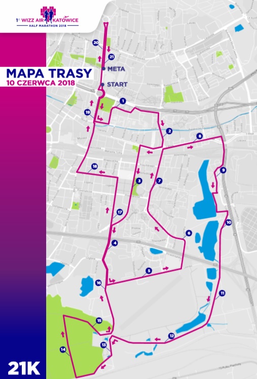 Katowice Half Marathon 2018 trasa | Aktywer.pl